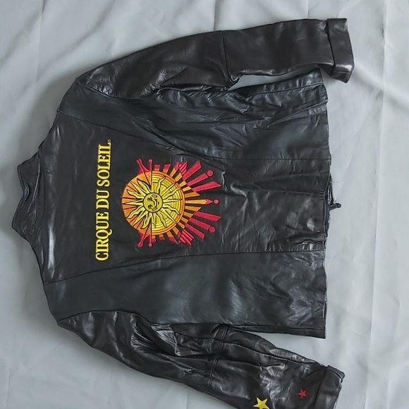 🌸NWOT RARE CIRQUE DU SOLEIL Executive Leather Jacket - Picture 5 of 5